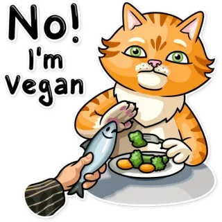 Striped Cat | @huickers telegram stickers