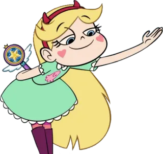 🙂 b6289c06 Star Butterfly Star vs. the Forces of Evil мультфильм, магия, принцесса, телешоу, мультипликационный telegram sticker