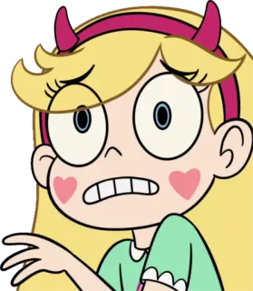 😮 b63d3e74 Star Butterfly Star vs. the Forces of Evil мультфильм, Дисней, звезда, аниме telegram sticker