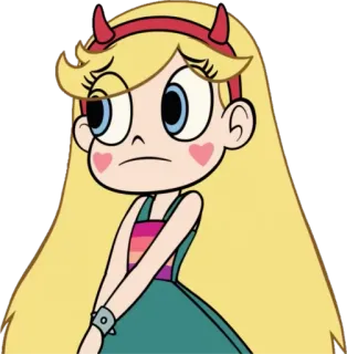 😒 bfe97e05 Star Butterfly Star vs. the Forces of Evil Мультфильм, Персонаж, Грустный, Магия, Принцесса telegram sticker