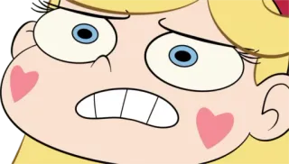 😬 d191767f Star Butterfly Star vs. the Forces of Evil Мультфильм, Принцесса, Магия, Смешной, Отвращение telegram sticker