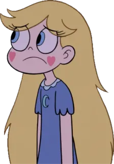 😞 d89f540a Star Butterfly Star vs. the Forces of Evil Мультфильм, Грустный, Милый, Девушка, Магия telegram sticker