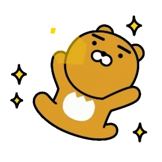 💬 1571ce23 Ryan bear, kakao friends, ryan, cartoon, character, cute telegram sticker