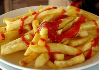 😋 5d5f944b เฟรนช์ฟรายส์, มันฝรั่งทอด, ซอสมะเขือเทศ, อาหาร, ขนม telegram sticker