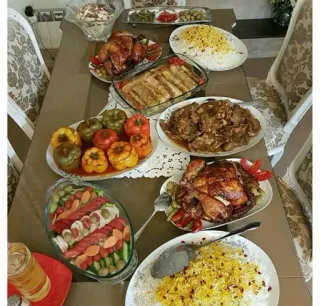 😋 6906900d อาหาร, มื้ออาหาร, อาหารเย็น, อาหารกลางวัน, จาน, บุฟเฟต์ telegram sticker