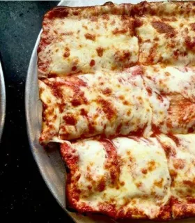 😋 6ed46caf พิซซ่า, อาหาร, ชีส, อิตาลี, สี่เหลี่ยมผืนผ้า, อบ telegram sticker