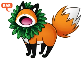 Stupid Fox by @Juliette_stickers telegram stickers