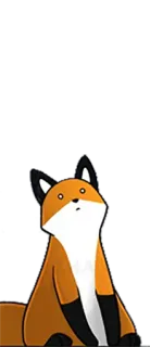 🙄 ccd3c691 volpe, cartone animato, animale, carino telegram sticker