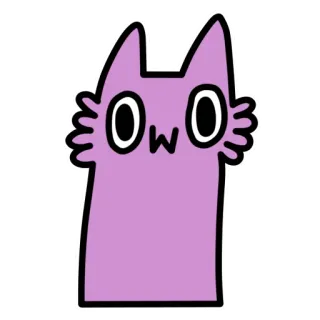 Глупый Фиолетовый Волк whatsapp stickers