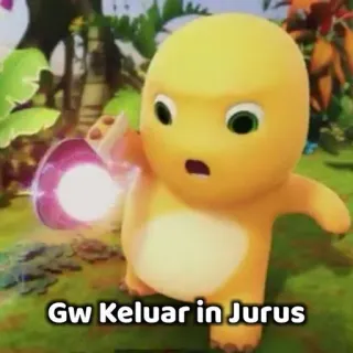 😏 9fcced4b Gw Keluar in Jurus dinosaure, dessin animé, fantaisie whatsapp sticker