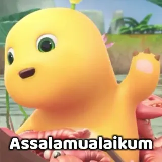 😁 a9d63fc6 Assalamualaikum Dessin animé, Salutation, Malais, Islam, Dinosaure whatsapp sticker