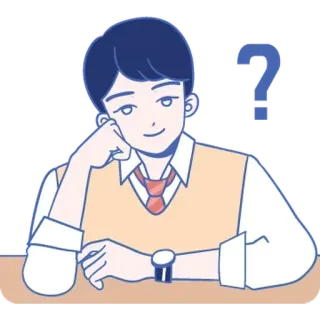 💬 705bec8e вопрос, думает, задумался, в замешательстве, любознательный whatsapp sticker