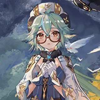 😳 633eae73 Sucrose Genshin Impact Sucrose, Genshin Impact, Anime, Videogame personage telegram sticker