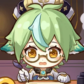 😊 a65dcdd2 Sucrose Genshin Impact Anime, Schattig, Genshin Impact, Sucrose, Kawaii telegram sticker