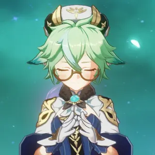 😌 b70014dc Sucrose Genshin Impact Sucrose, Genshin Impact, Anime, Videogame personage, Groen haar telegram sticker