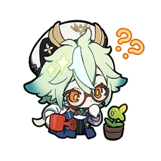 ❓ d3ce22a8 Sucrose Genshin Impact Anime, Videogame, Personage, Genshin Impact, Sucrose, Schattig telegram sticker
