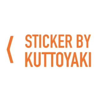 ℹ️ 528304bb STICKER BY KUTTOYAKI наклейка, бренд, логотип whatsapp sticker