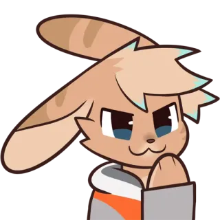 🤭 7d9f2988 Мультфильм, Животное, Персонаж, Фурри, Иллюстрация, Стикер, Искусство whatsapp sticker