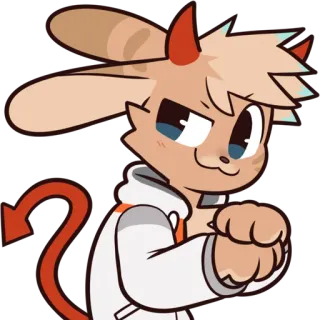 😈 88494f1b Мультфильм, Дьявол, Аниме, Демон, Милый, Персонаж whatsapp sticker