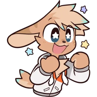 🤩 b0a4c1c8 Мультик, Анимация, Стикер, Фурри, Животное, Милый, Каваии whatsapp sticker