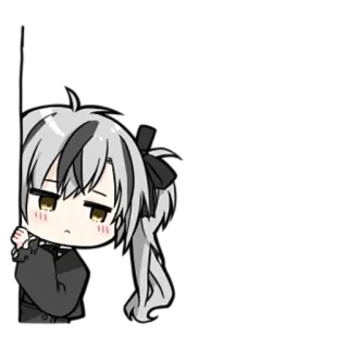 🧐 aa370660 ちび, アニメ, 漫画, かわいい, 漫画, 白髪 telegram sticker