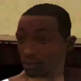 🙁 6e897a95 CJ Grand Theft Auto: San Andreas CJ, แกรนด์เธฟต์ออโต, ซานแอนเดรียส, วิดีโอเกม, ตัวละคร telegram sticker