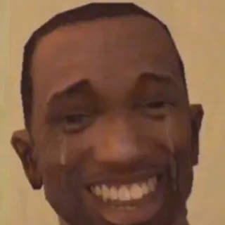 🥲 98666be4 CJ Grand Theft Auto: San Andreas gta, เศร้า, ร้องไห้, cj, ซานแอนเดรียส telegram sticker