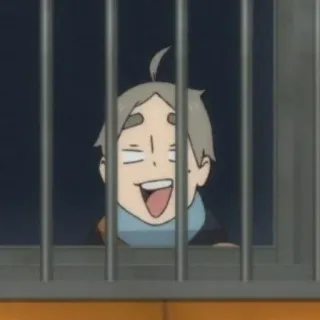 🏐 bf71d5b1 Sugawara Koushi Haikyuu!! 动漫, 排球少年, 菅原, 漫画, 搞笑, 角色 telegram sticker