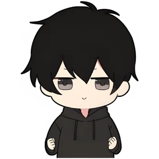 👊 730df662 Anime, Chibi, Fofo, Personagem, Desenho animado, Mangá telegram sticker