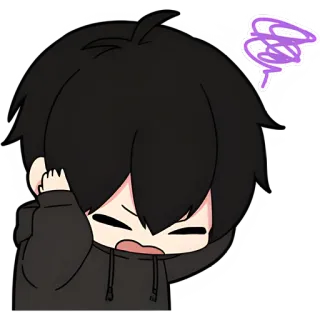 🥶 c48f0534 anime, character, worried, upset, cartoon telegram sticker