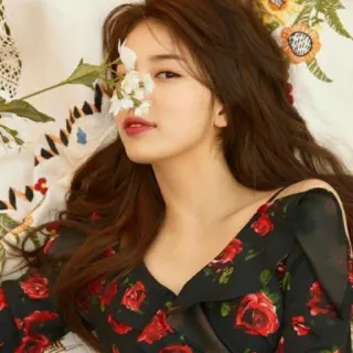 ☃️ 1a46a840 wanita, bunga, potret, kecantikan, mode telegram sticker