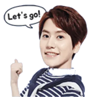 ✊ 91d2d683 Let's go! motywacja, pozytywny, dawaj, osoba, szczęśliwy telegram sticker