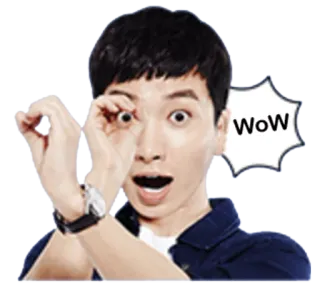 😱 c4ef6d07 WoW wow, facet, podekscytowany, zaskoczony, zerkanie, wyraz, reakcja telegram sticker