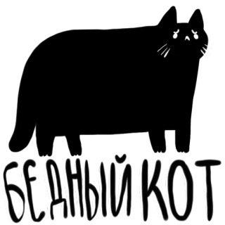 😿 47cd5e78 СЪЛНЫЙ КОТ 猫, 剪影, 黑暗, 眼睛 telegram sticker