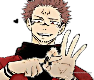 🤤 71d6983b Sukuna Jujutsu Kaisen Anime, Manga, Jujutsu Kaisen, Sukuna, Nhân vật telegram sticker