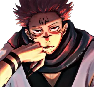 😒 a59fd911 Sukuna Jujutsu Kaisen animestickerchannel Anime, Jujutsu Kaisen, Sukuna, Manga, Nhân vật, Ryomen Sukuna telegram sticker