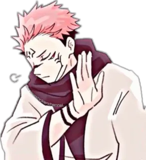 🙅‍♂ f6e2a4cf Yuji Itadori Jujutsu Kaisen Anime, Jujutsu Kaisen, Yuji Itadori, Nhân vật, Sticker telegram sticker
