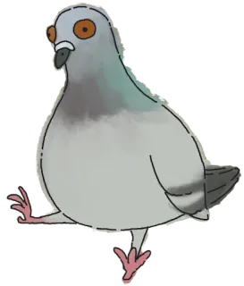 🐦 8aba3cf9 merpati, burung, hewan, kartun whatsapp sticker