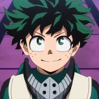 💚 dcc2b7f0 Izuku Midoriya My Hero Academia Anime, My Hero Academia, MHA, Deku, Izuku Midoriya, Held, Groen haar, Personage telegram sticker