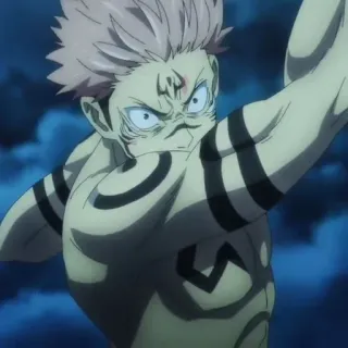 ✨ 1b416232 Ryomen Sukuna Jujutsu Kaisen Anime, Fluch, Jujutsu, Sukuna, Tätowierung telegram sticker