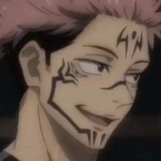 ✨ 6c0b1144 Ryomen Sukuna Jujutsu Kaisen Anime, Manga, Verflucht, Geist, Bösewicht, Böse telegram sticker