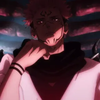 ✨ c385c69a Ryomen Sukuna Jujutsu Kaisen Anime, Dämon, Verflucht, Jujutsu Kaisen, Sukuna telegram sticker