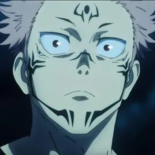 🎴 011181db Ryomen Sukuna Jujutsu Kaisen anime, manga, villain, cursed spirit, demon telegram sticker
