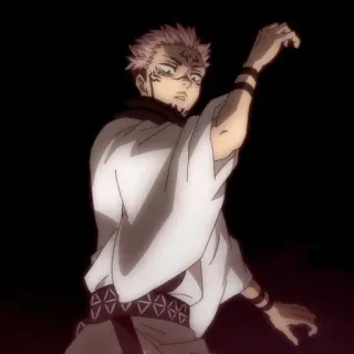 🎴 0639dd6c Sukuna Jujutsu Kaisen anime, manga, cursed, spirit, evil, demon telegram sticker