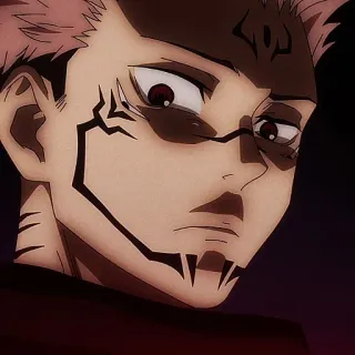 🎴 0ece8b7f Sukuna Jujutsu Kaisen anime, manga, curse, villain, demon telegram sticker