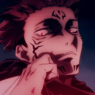 🎴 287cb32d Ryomen Sukuna Jujutsu Kaisen anime, sukuna, curse, manga, demon telegram sticker
