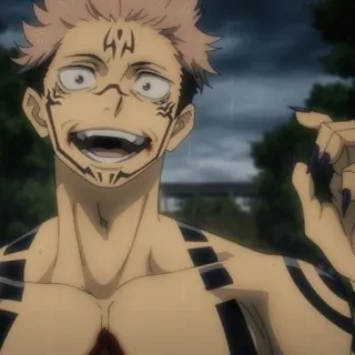 🎴 37d7f3d0 Ryomen Sukuna Jujutsu Kaisen anime, curse, jujutsu, sukuna, demon telegram sticker