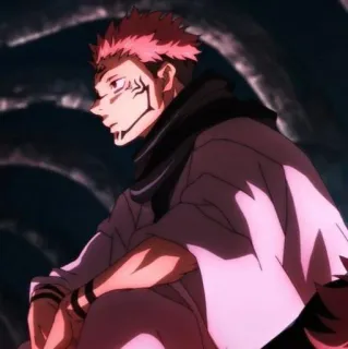 🎴 4f569880 Ryomen Sukuna Jujutsu Kaisen anime, villain, cursed spirit, Jujutsu Kaisen, Sukuna telegram sticker
