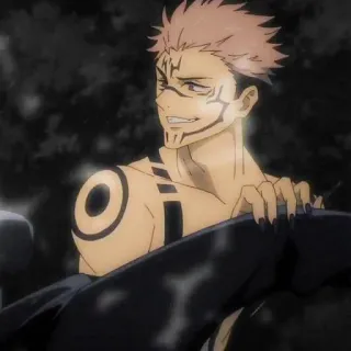 🎴 55a0cf89 Ryomen Sukuna Jujutsu Kaisen anime, curse, demon, jujutsu kaisen, sukuna telegram sticker