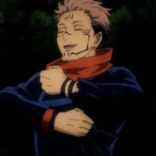 🎴 58381d48 Ryomen Sukuna Jujutsu Kaisen anime, cursed spirit, villain, manga, demon telegram sticker